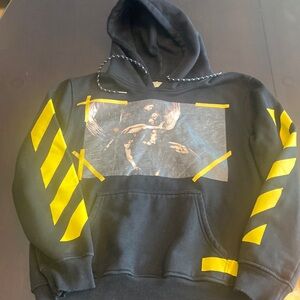 Off-White Caravaggio Painting Double Sleeve Hoodie 'Black/yellow